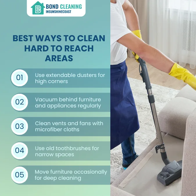 Best Ways to Clean Hard to Reach Areas